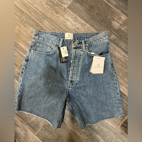 Annie bing denim shorts - new with tags - size 28 - high rise - Picture 1 of 3